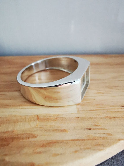 Men's Rectangular Signet Ring