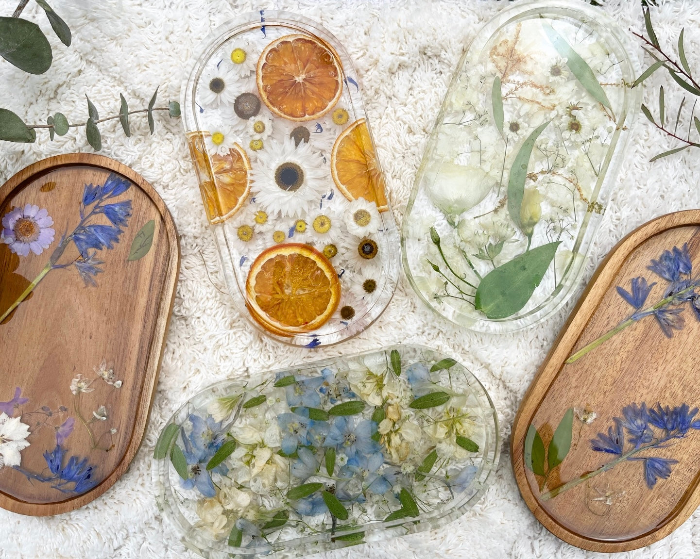 Deep Clear Oval Trinket Tray