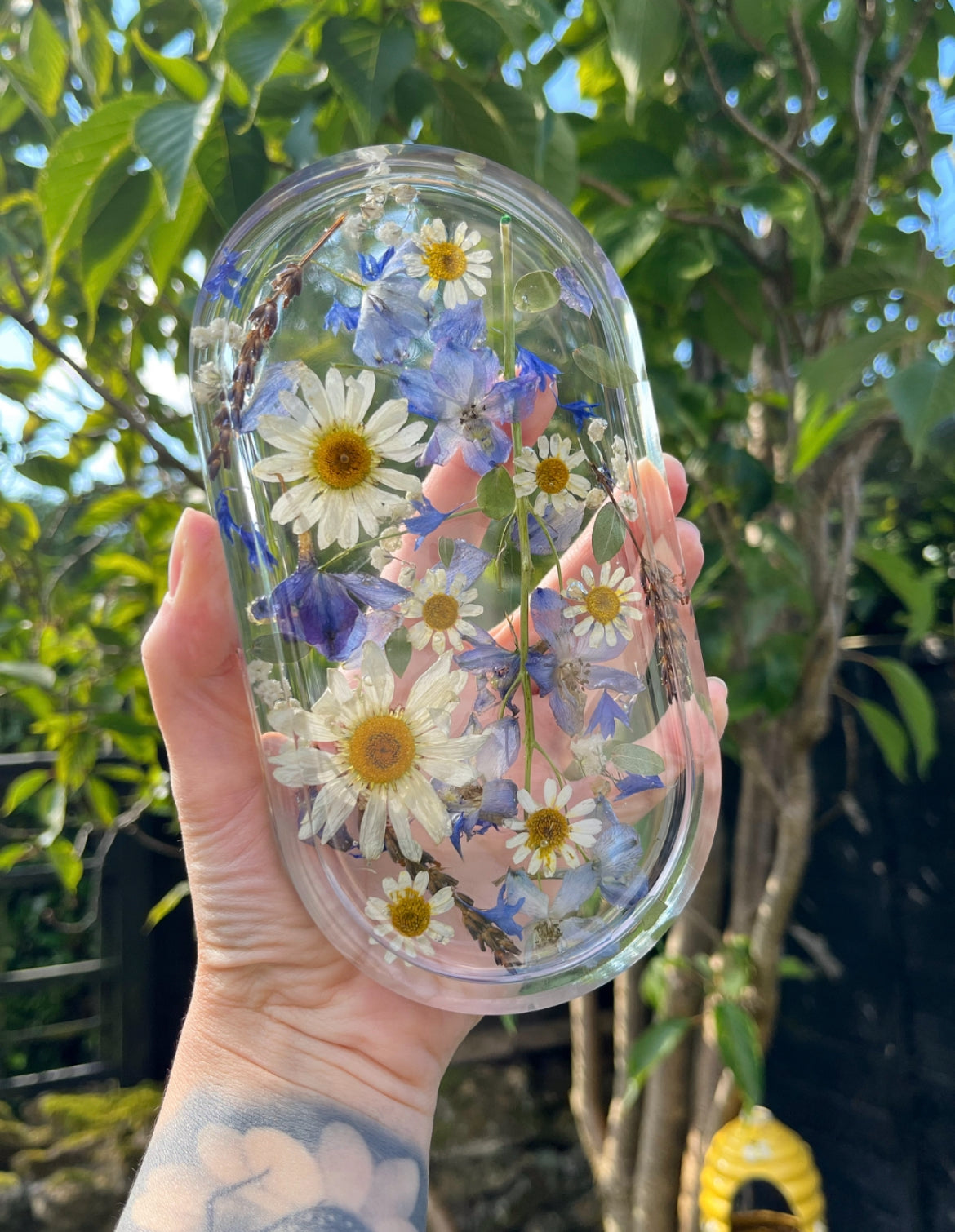 Deep Clear Oval Trinket Tray