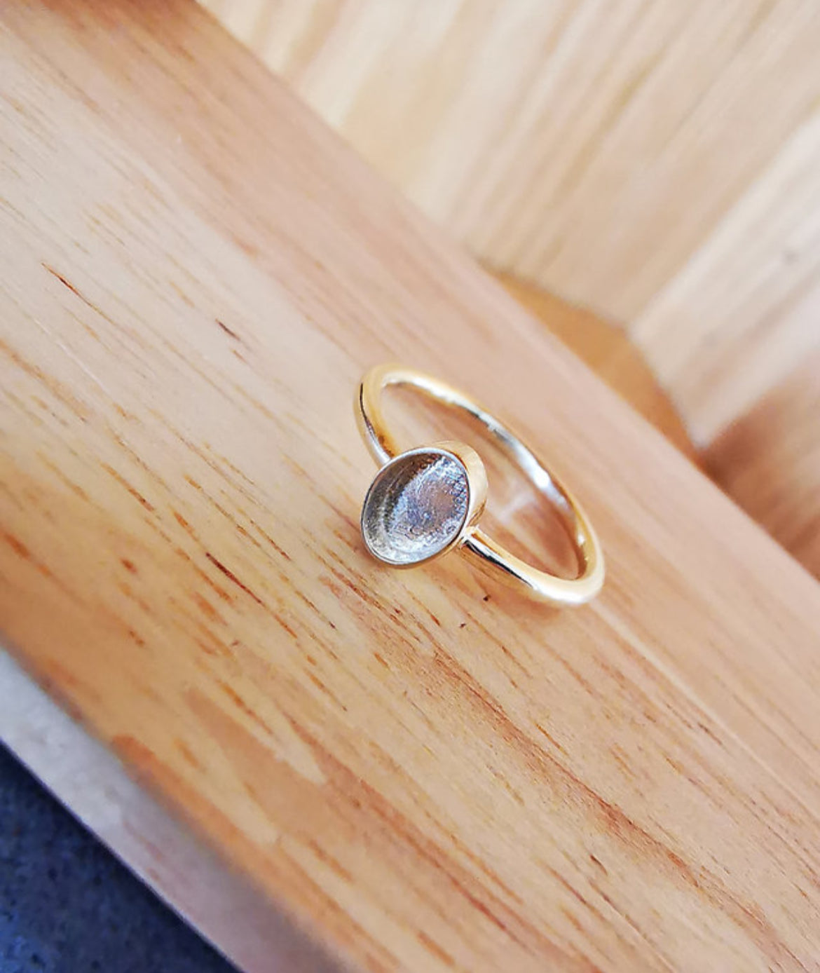 9k Solid Gold Oval Plain Ring