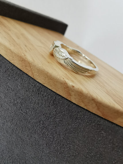Angel Wing Heart Ring